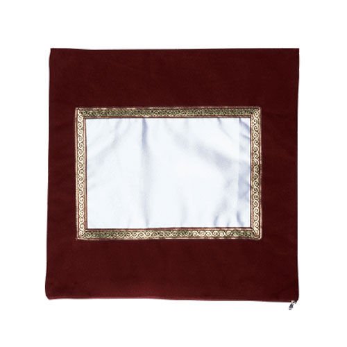 Sublimasyon Kadife Kare Yastık - Bordo