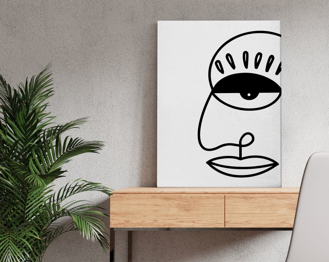 BK Home Picasso Style Tasarımlı Kanvas Tablo 50x70cm-4