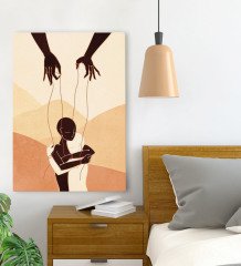 BK Gift Yatak Odası Konseptli Kanvas Tablo 70x100cm-88