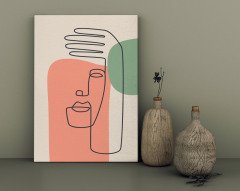 BK Home Picasso Style Tasarımlı Kanvas Tablo 30x50cm-5