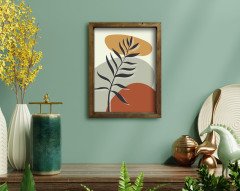 BK Home Doğal Masif Ahşap Çerçeveli Tablo 45x65cm-50