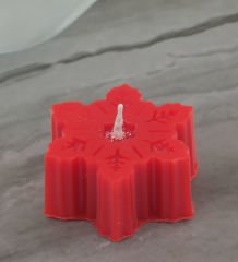 Yılbaşı Hediyesi BK Gift Kişiye Özel Yeni Yıl Tasarımlı Kırmızı Kupa Bardak ve Kırmızı Kar Tanesi Kokulu Mum Hediye Seti-9, Sevgiliye, Arkadaşa Hediye