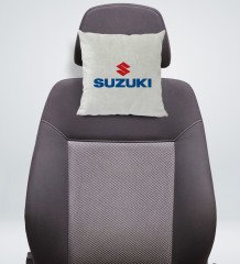 BK Gift Suzuki Tasarımlı Kare Araç Koltuk Yastığı-1