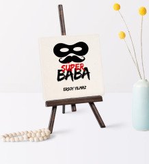 Babalar Gününe Özel Süper Baba Şovaleli Doğal Taş - 5