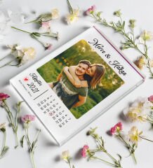 BK Gift Kişiye Özel İsimli Tarihli Fotoğraflı Akrilik Çerçeve-2, Sevgiliye Hediye, Eşe Hediye, Arkadaşa Hediye