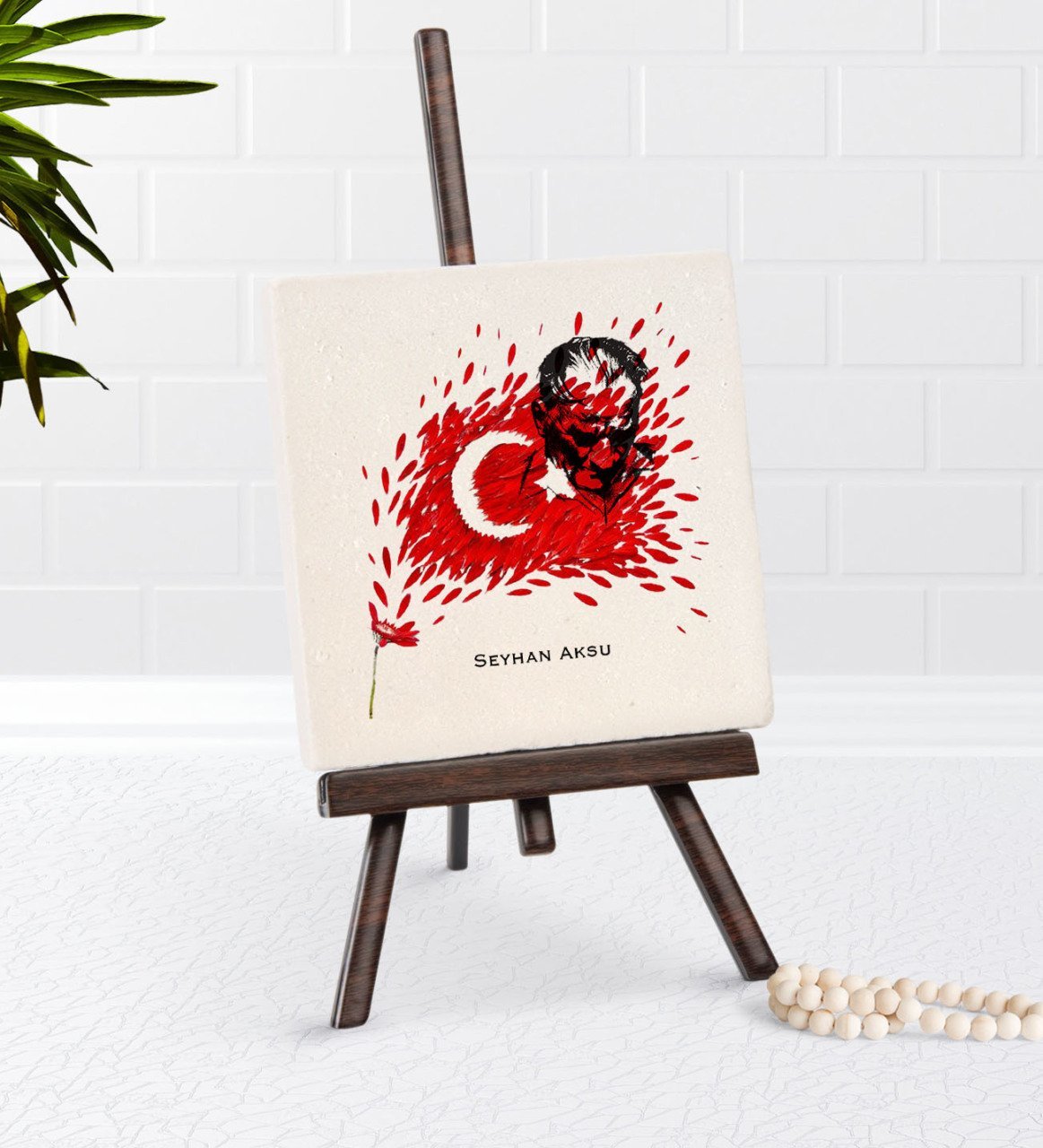 Kişiye Özel Atatürk Temalı Şovaleli Doğal Taş-3