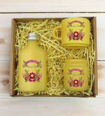 BK Gift Kişiye Özel İsimli DTF Anne Temalı Sarı Kahve Fincanı & Kolonya & Mum Hediye Seti-6, Anneye Hediye, Anneler Günü Hediyesi