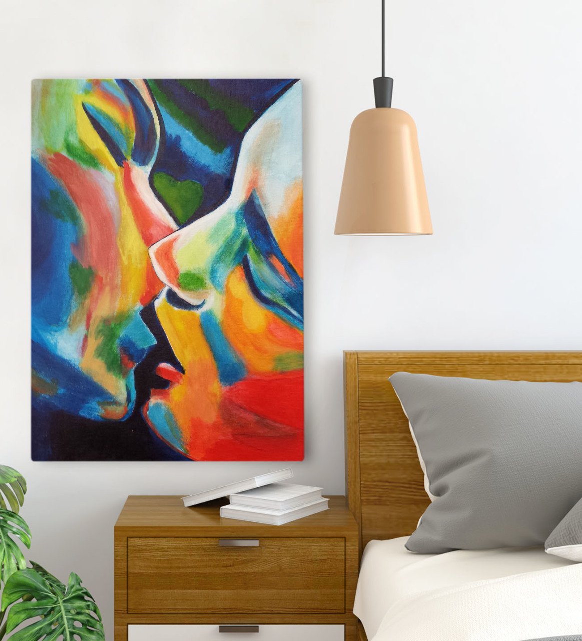 BK Gift Yatak Odası Konseptli Kanvas Tablo 70x100cm-91