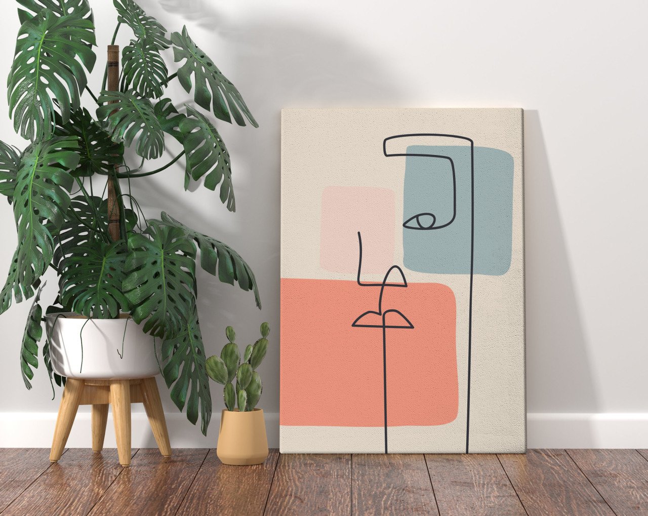 BK Home Picasso Style Tasarımlı Kanvas Tablo 70x100cm-7