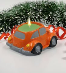 Yılbaşı Hediyesi BK Gift Dekoratif Nostaljik Vosvos Mum, Yeni Yıl Hediyeleri, Arkadaşa Hediye, Kokulu Mum, Ev Hediyesi