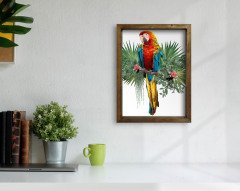 BK Home Doğal Masif Ahşap Çerçeveli Tablo 45x65cm-59