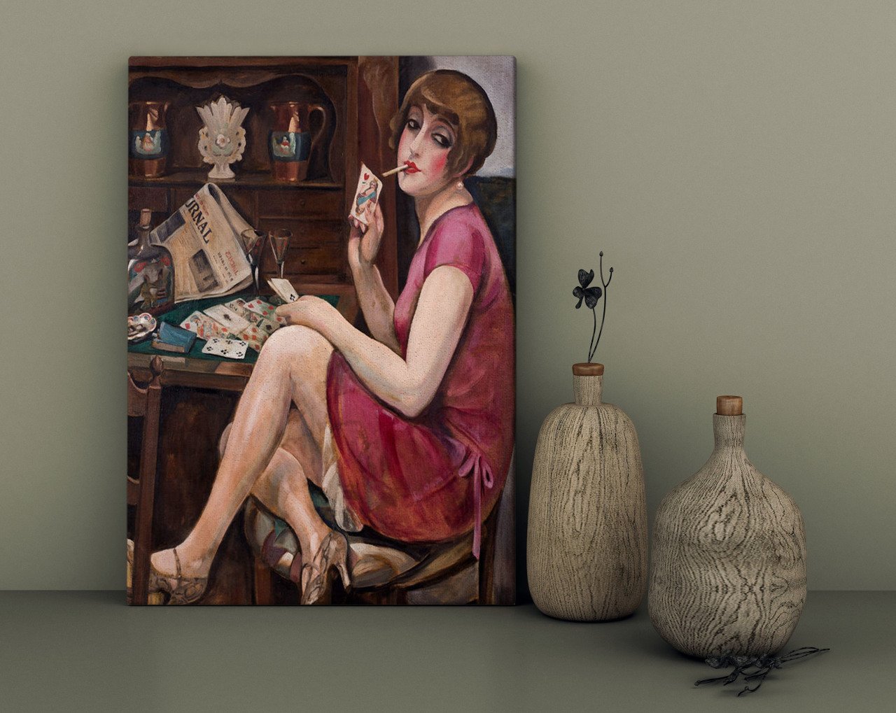 BK Home Queen Of Hearth Tasarımlı Kanvas Tablo 30x50cm-1