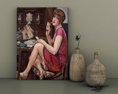 BK Home Queen Of Hearth Tasarımlı Kanvas Tablo 30x50cm-1