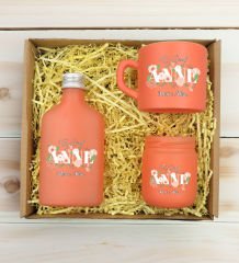 BK Gift Kişiye Özel İsimli DTF Anne Temalı Somon Kahve Fincanı & Kolonya & Mum Hediye Seti-4, Anneye Hediye, Anneler Günü Hediyesi