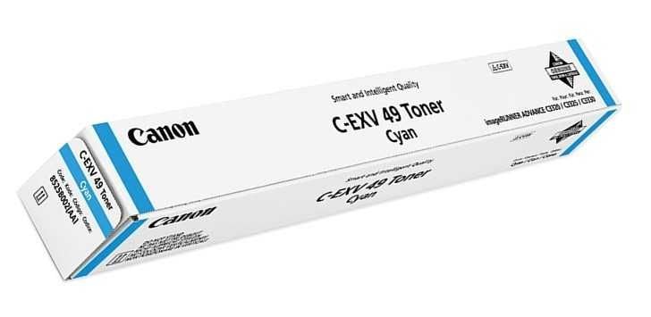 Canon C-EXV49 C Mavi Orjinal Toner - IR-C3300 / IR-C3320 (T9838)