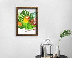 BK Home Doğal Masif Ahşap Çerçeveli Tablo 45x65cm-64