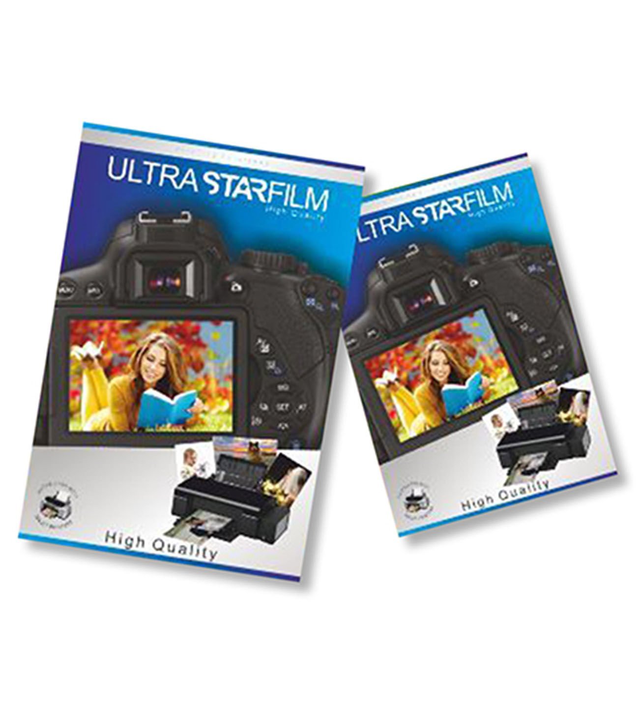 A4 Çift taraflı Ultra Starfilm Parlak Kuşe Kağıt 120Gr - 100 adet (Mürekkepli Yazıcılar İle Uyumlu)