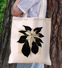 BK Gift Modern Art Tasarımlı Kanvas Bez Çanta, Baskılı Omuz Çantası, Alışveriş Çantası, Plaj Çantası, Arkadaşa Hediye-2