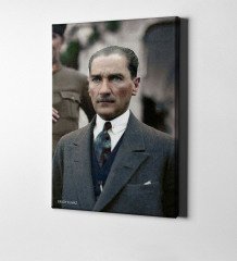 Kişiye Özel Atatürk Kanvas Tablo (50 x 70 cm.) 10