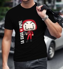 La Casa De Papel Siyah Erkek T-Shirt-27