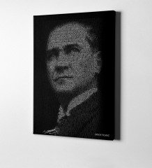 Kişiye Özel Atatürk Kanvas Tablo (50 x 70 cm.) 11