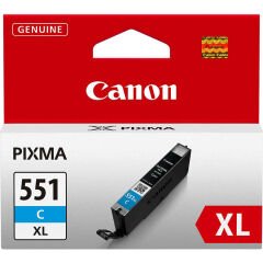 Canon CLI-551C XL Mavi Yüksek Kapasiteli Orijinal Mürekkep Kartuş 6444B001