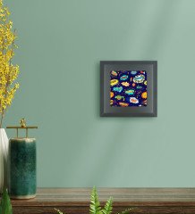 BK Gift Pop Art Tasarımlı Ahşap Çerçeveli Taş Duvar Dekoru-6