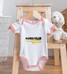 BK Kids Donayrum Tasarımlı Pembe Bebek Body Zıbın-1