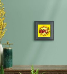 BK Gift Pop Art Tasarımlı Ahşap Çerçeveli Taş Duvar Dekoru-8