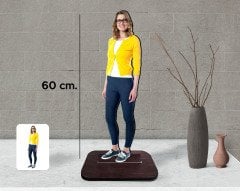 Kişiye Özel Dev Boy Fotoğraflı Ahşap Biblo 60cm