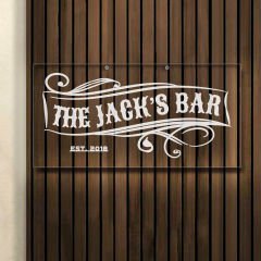 BK Gift Kişiye Özel İsimli Akrilik Bar Tabelası(38x19cm)-4, Home Bar Tabela, Duvar Dekoru