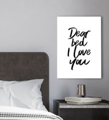 BK Gift Yatak Odası Konseptli Kanvas Tablo 30x50cm-97