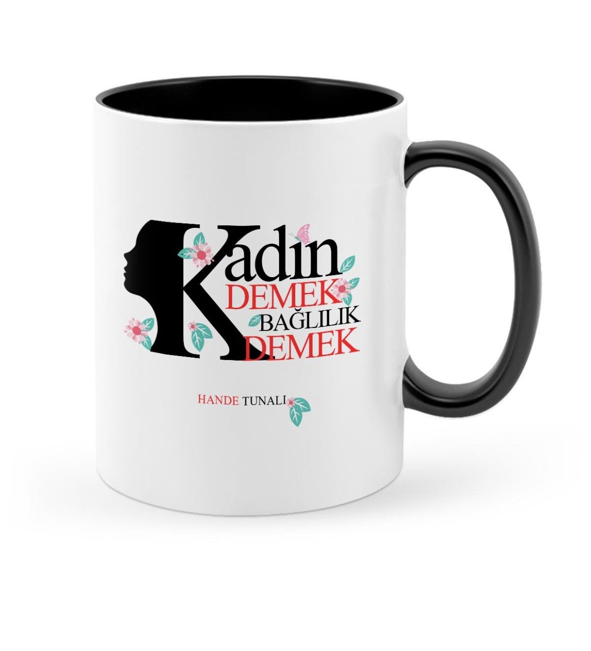 Kişiye Özel Kadınlar Günü Siyah Kupa Bardak - 2