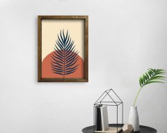 BK Home Doğal Masif Ahşap Çerçeveli Tablo 45x65cm-74