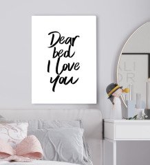 BK Gift Yatak Odası Konseptli Kanvas Tablo 50x70cm-97