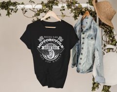 BK Gift Motorsiklet Tasarımlı Kadın Siyah T-shirt -7, Arkadaşa Hediye, Doğum Günü Hediyesi, Sevgili Hediyesi