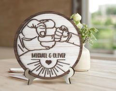 Bk Gift Kişiye Özel Kabartma Tasarım Ahşap Baba Tabelası, Babaya Hediye, Babalar Günü Hediyesi, Ev Dekorasyonu-8