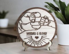 Bk Gift Kişiye Özel Kabartma Tasarım Ahşap Baba Tabelası, Babaya Hediye, Babalar Günü Hediyesi, Ev Dekorasyonu-8