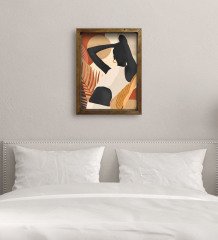 BK Gift Yatak Odası Konseptli Doğal Masif Ahşap Çerçeveli Tablo-11