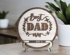 Bk Gift Kişiye Özel Kabartma Tasarım Ahşap Baba Tabelası, Babaya Hediye, Babalar Günü Hediyesi, Ev Dekorasyonu-10