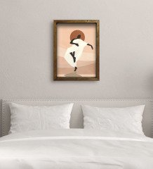 BK Gift Yatak Odası Konseptli Doğal Masif Ahşap Çerçeveli Tablo-13