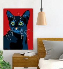BK Gift Yatak Odası Konseptli Kanvas Tablo 70x100cm-98