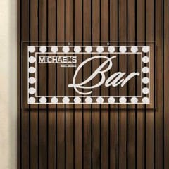 BK Gift Kişiye Özel İsimli Akrilik Bar Tabelası(38x19cm)-10, Home Bar Tabela, Duvar Dekoru