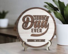 Bk Gift Kişiye Özel Kabartma Tasarım Ahşap Baba Tabelası, Babaya Hediye, Babalar Günü Hediyesi, Ev Dekorasyonu-13