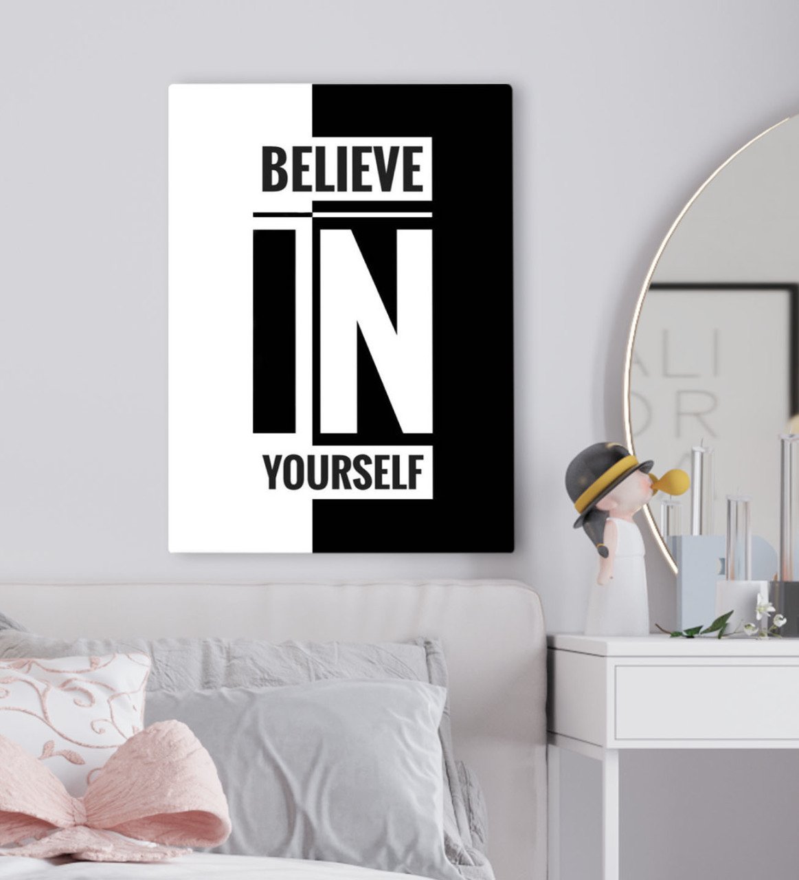 BK Gift Yatak Odası Konseptli Kanvas Tablo 50x70cm-99