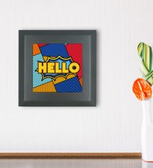 BK Gift Pop Art Tasarımlı Ahşap Çerçeveli Taş Duvar Dekoru-19