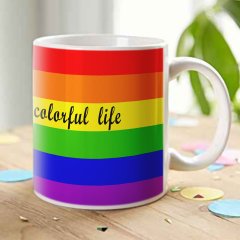 Kişiye Özel Welcome to Colorful Life Beyaz Kupa Bardak