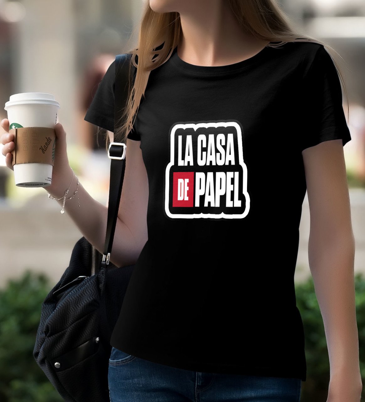 La Casa De Papel Siyah Bayan T-Shirt-23