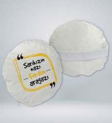 BK Gift Esprili Yuvarlak Araç Koltuk Yastığı-5
