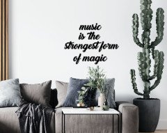 BK Home Music Is The Strongest Form Of Magic Duvar Yazısı-1